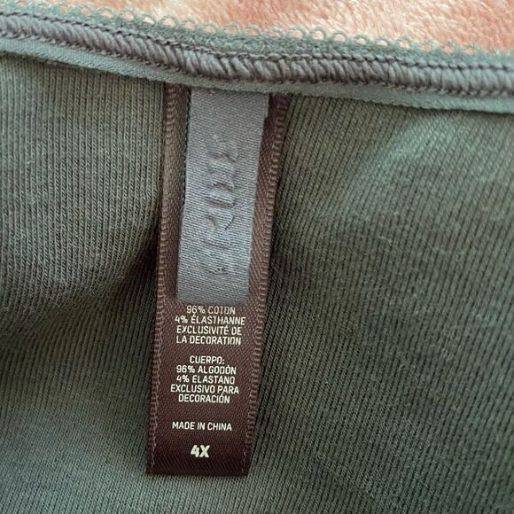 Skims Pointelle Logo Tank Top - Slate - 4x - Picture 5 of 7